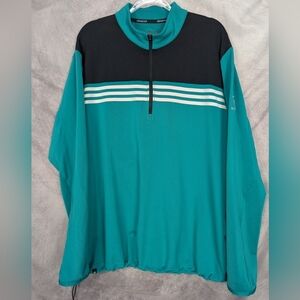 Adidas XL Climacool Performance Half Zip Excellent Condition Turquoise